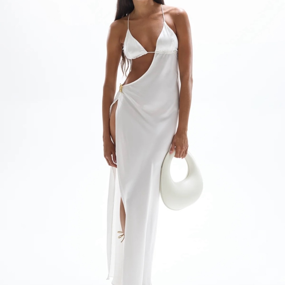 Cin Cin Villa Cut Out Dress - Pearl